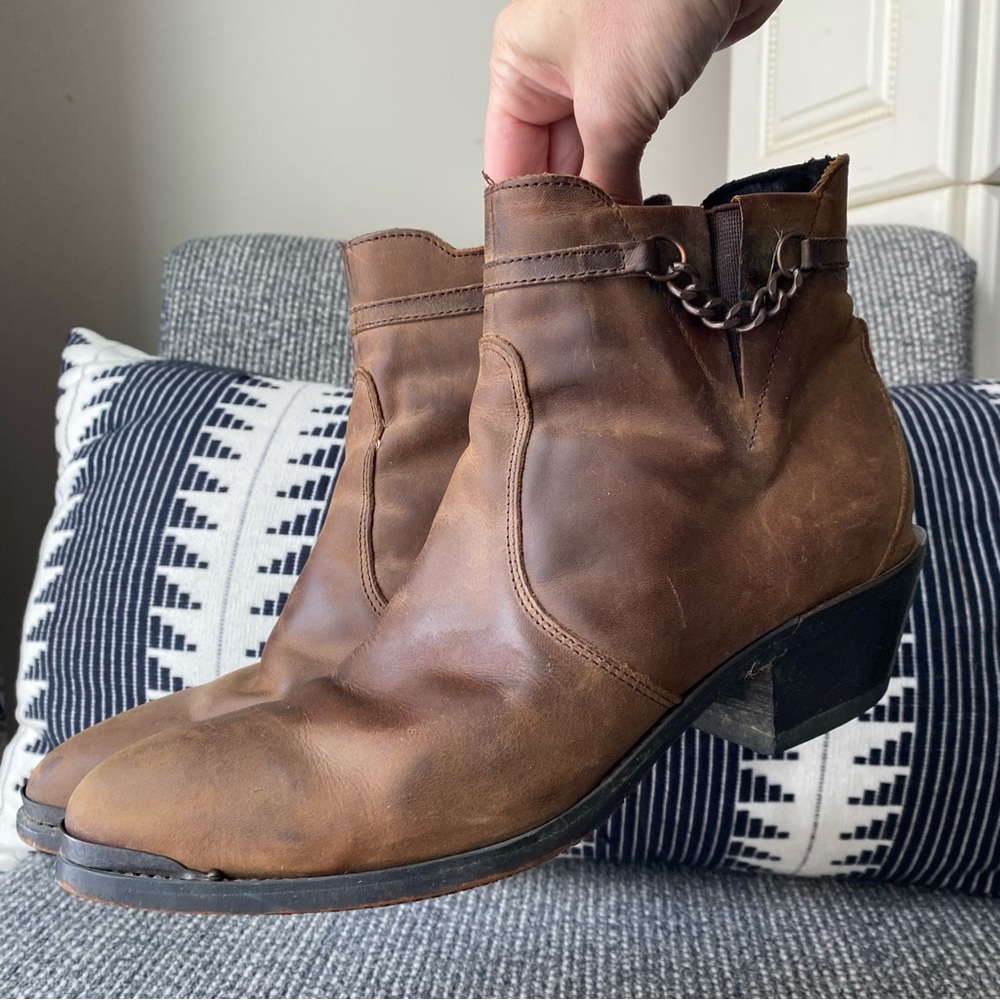 Durango RD864 Leather Western Ankle Boots